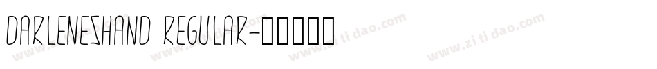 DarlenesHand Regular字体转换